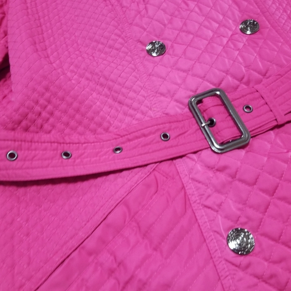 Attitude by Jay Manuel Pink Quilted Coat, Ladies Size L - Picture 8 of 12